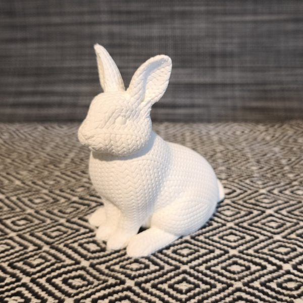 Hase mit Strickmuster